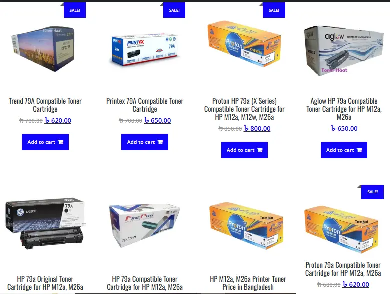 79a Toner in Bangladesh